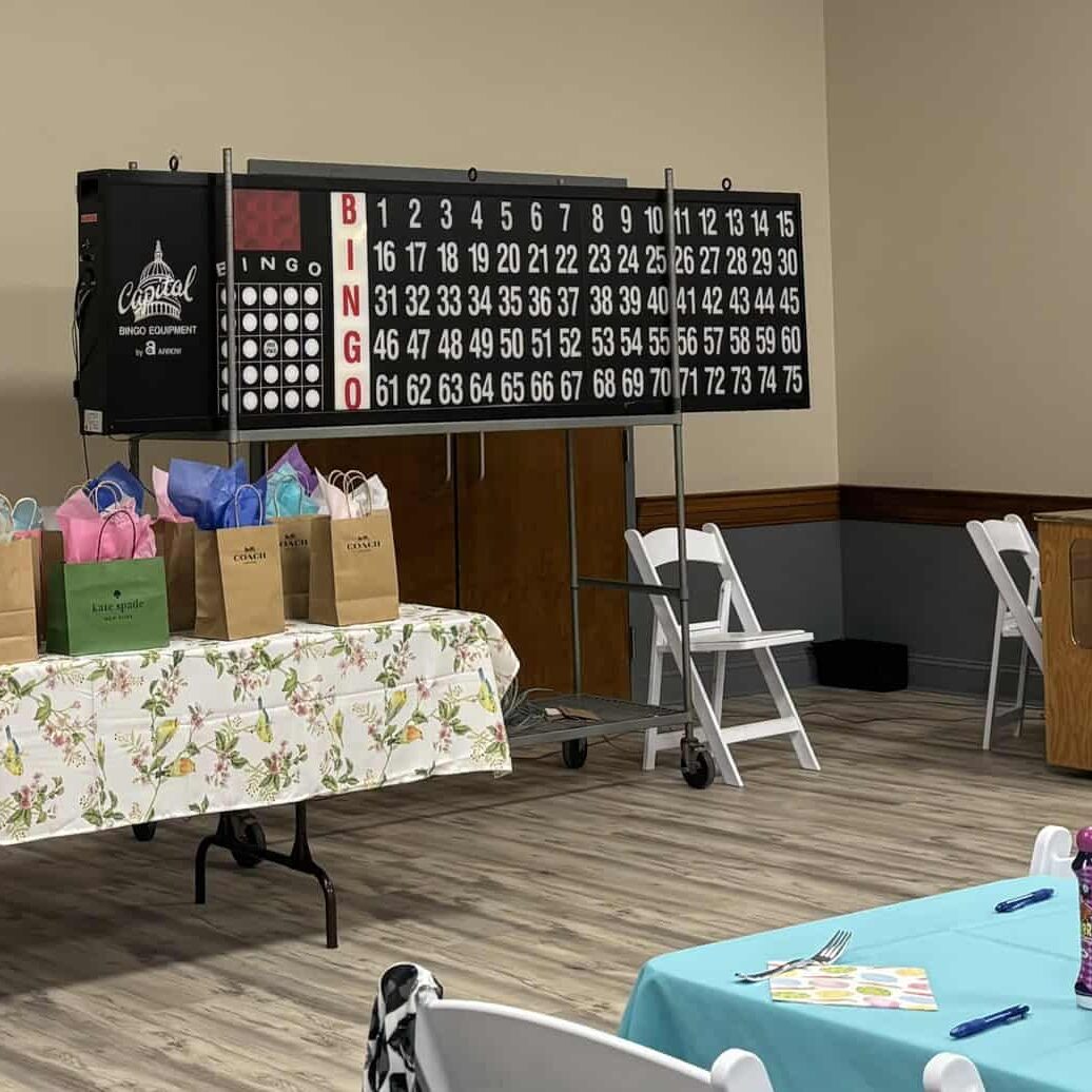 Bingo Screen and Prizes